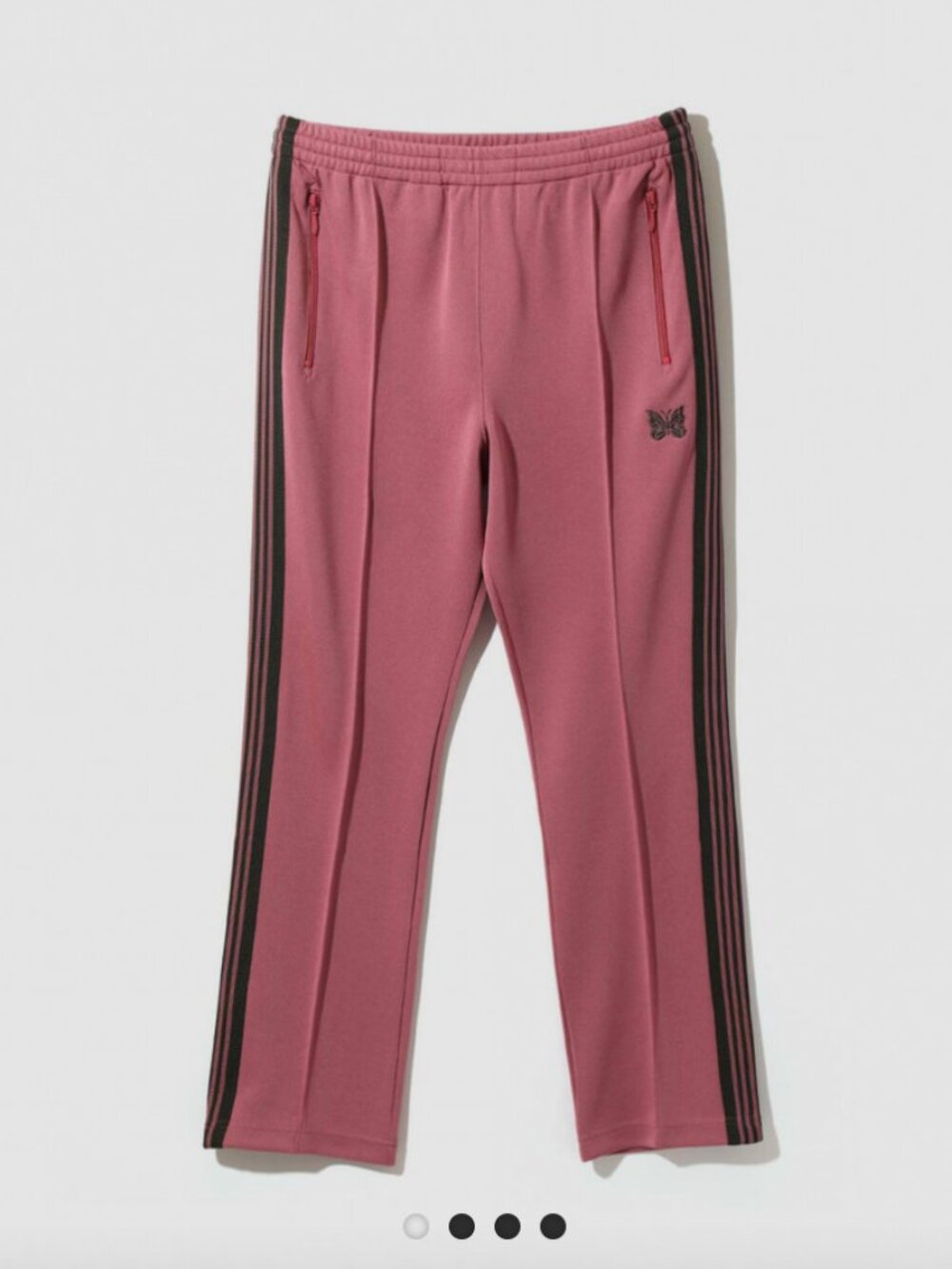 Needles Narrow Track Pant - Pink Smoke, Sz. Medium